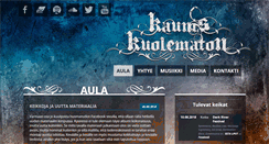 Desktop Screenshot of kauniskuolematon.com